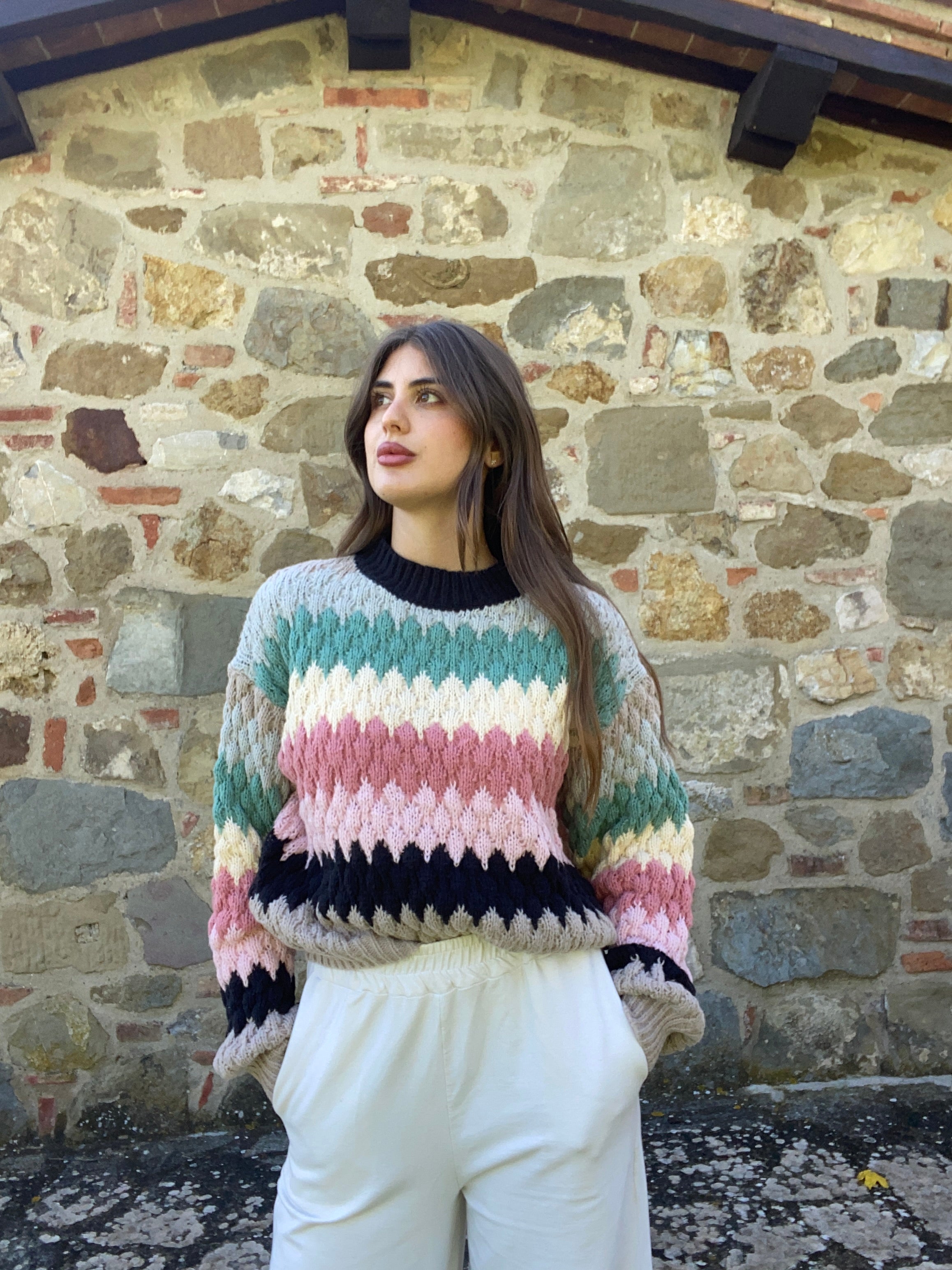 MAGLIONE MULTICOLOR