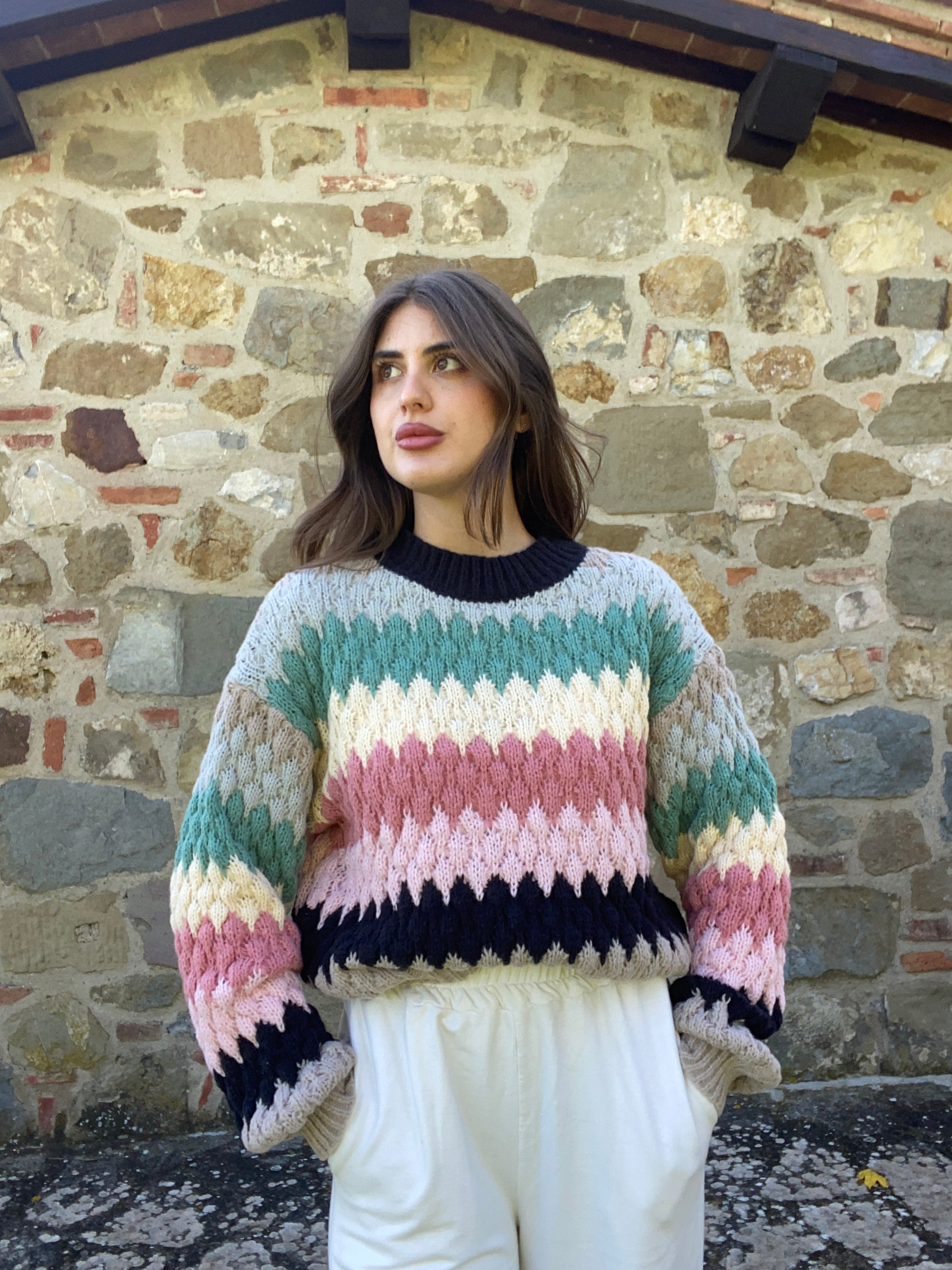 MAGLIONE MULTICOLOR